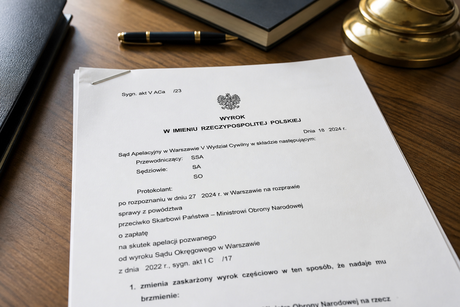 Odszkodowanie dla żołnierza po wypadku na poligonie – wyrok Sądu Apelacyjnego i ponad 2,6 mln zł świadczeń